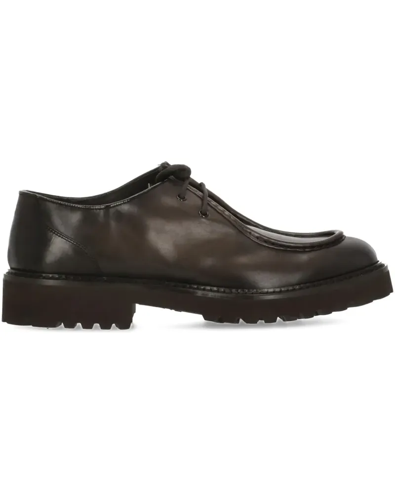 Doucal´s lace-up tread sole loafers - Braun Braun