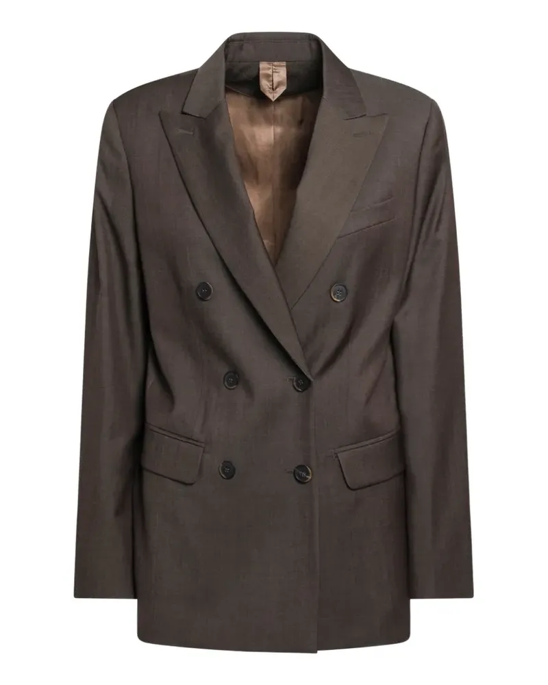 Max Mara Doppelreihiger Blazer - Braun Braun