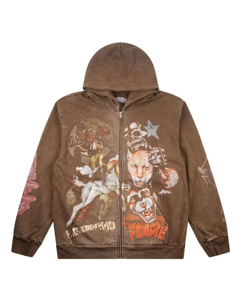Travis Scott Utopia CM Kapuzenjacke - Braun Braun