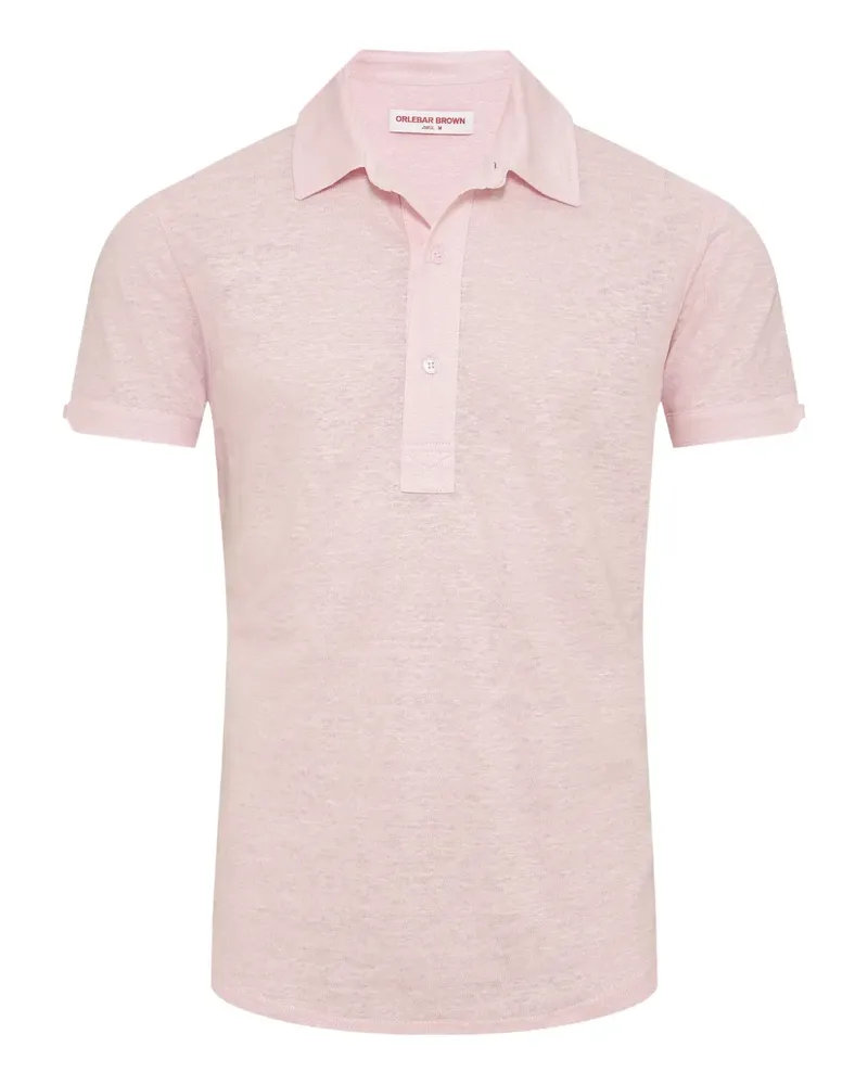 Orlebar Brown Sebastian Poloshirt - Rosa Rosa