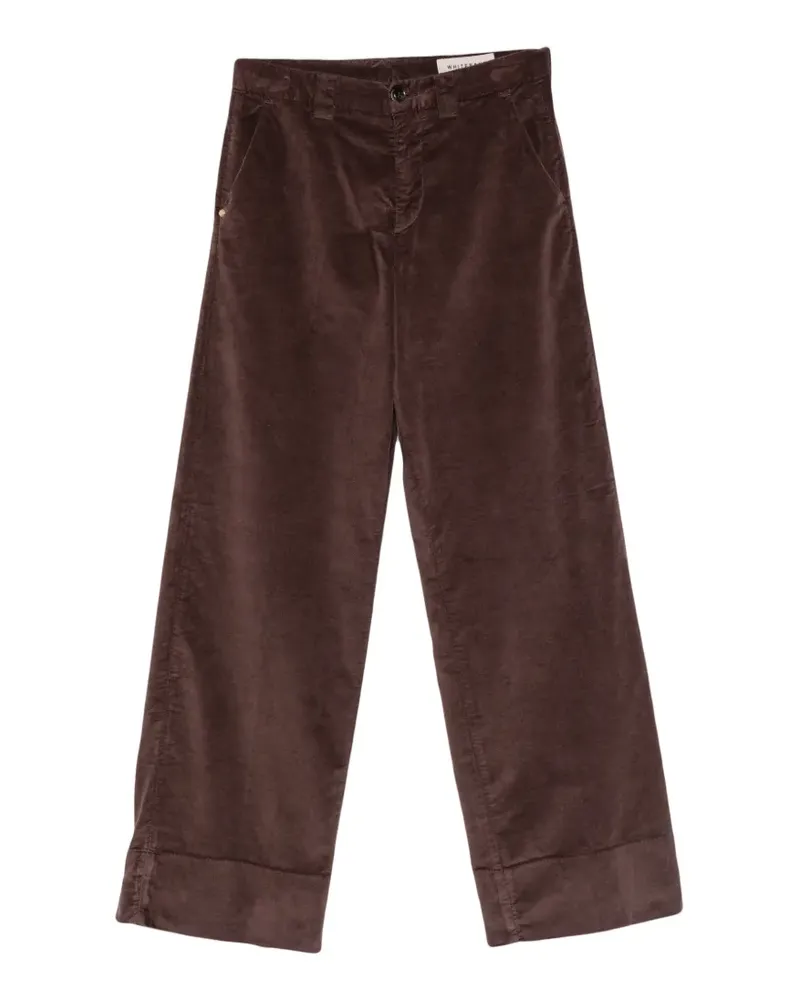 PLAN C Cordhose mit weitem Bein - Braun Braun