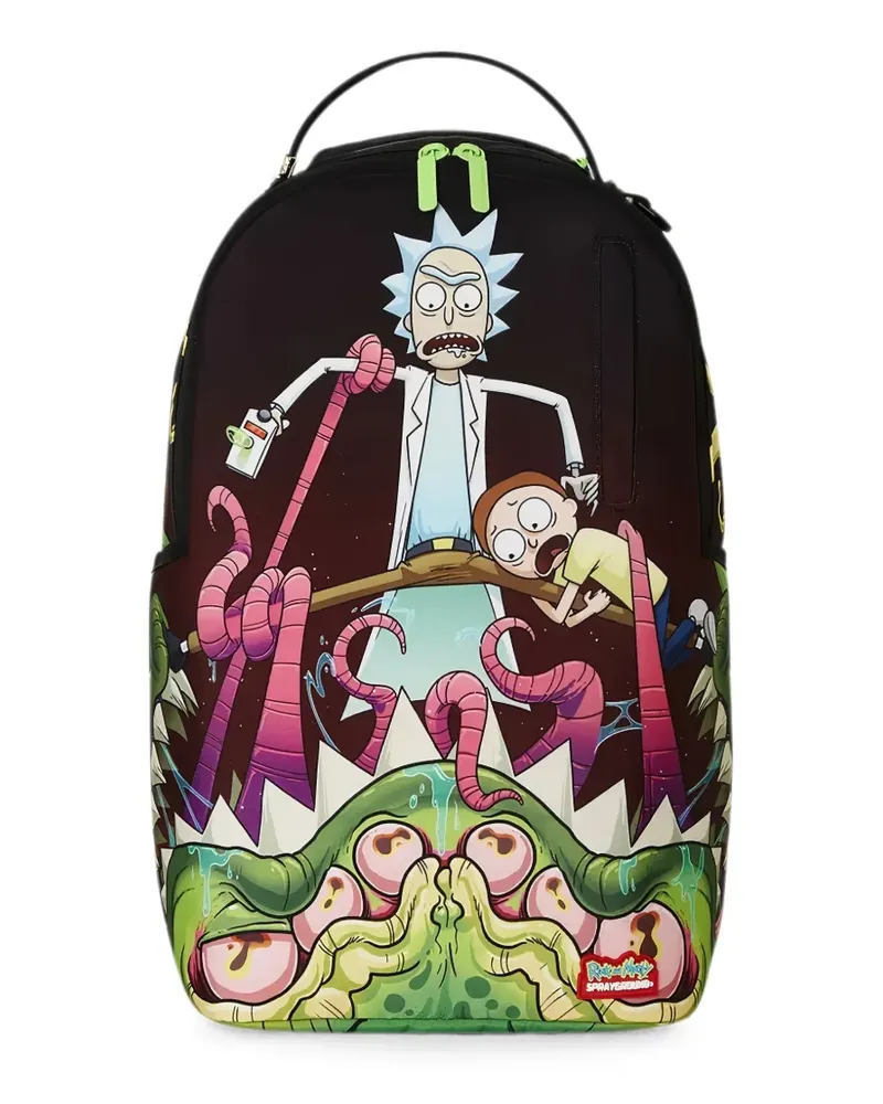 Sprayground x Rick And Morty graphic-print backpack - Schwarz Schwarz