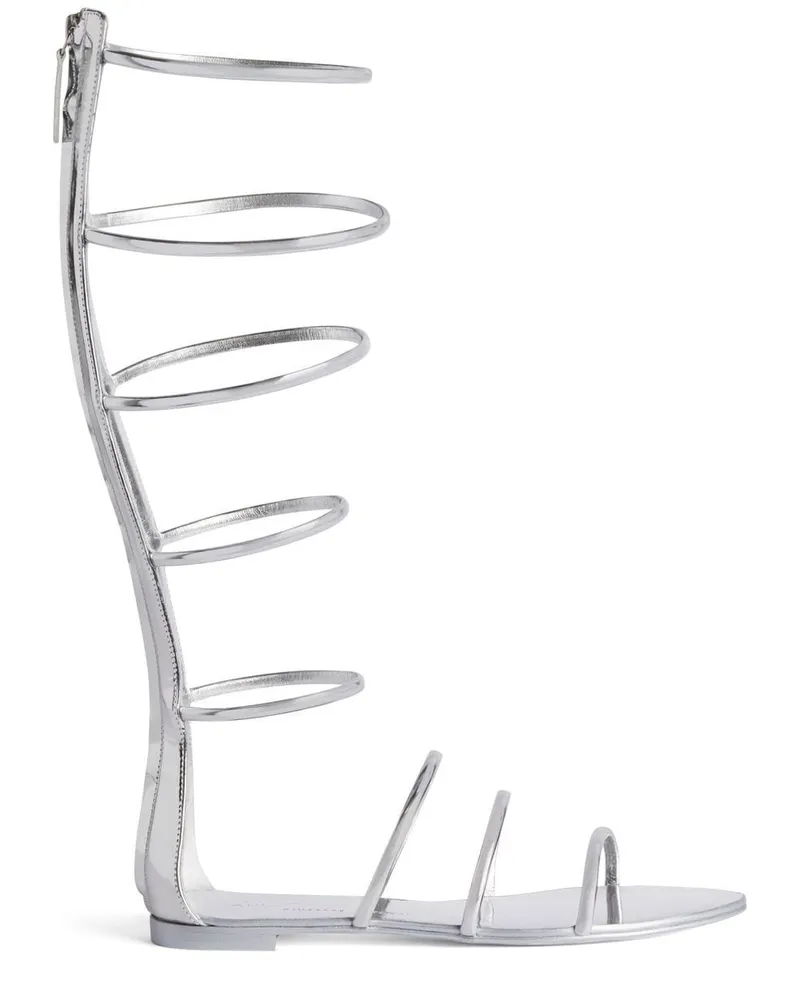 Giuseppe Zanotti Super Intrigo Römersandalen - Silber Silber
