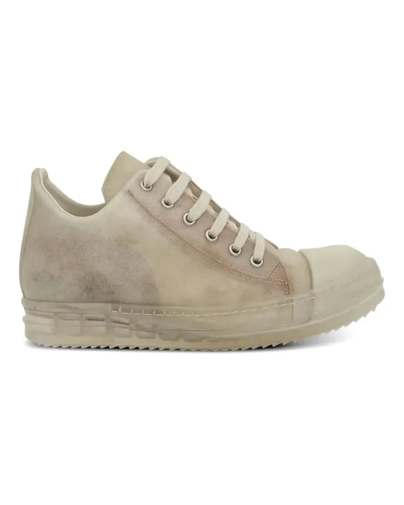 Rick Owens distressed-finish sneakers - Nude Nude