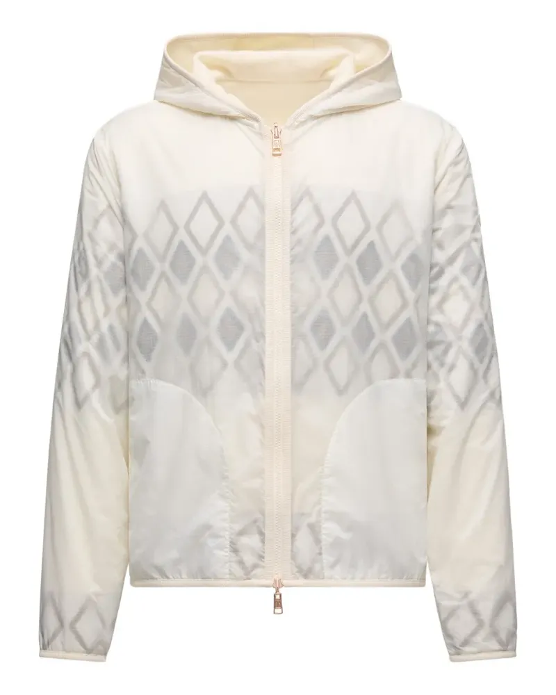 Moncler reversible zip-up hoodie - Nude Nude