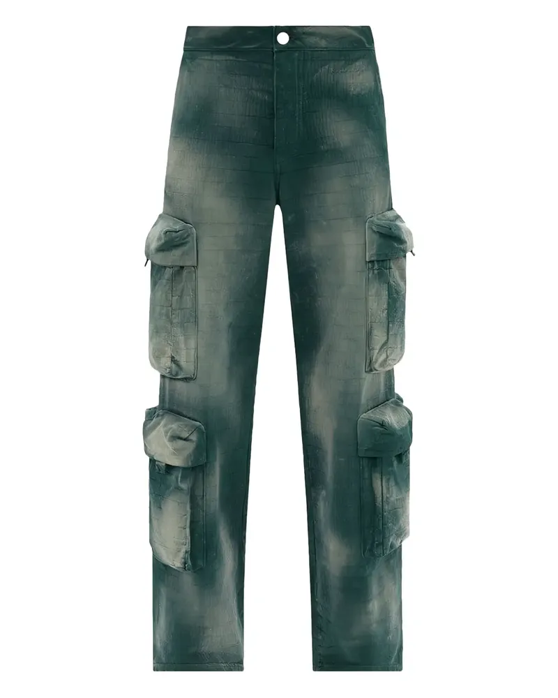 Amiri Cargohose mit Jacquardmuster - Grün Grün