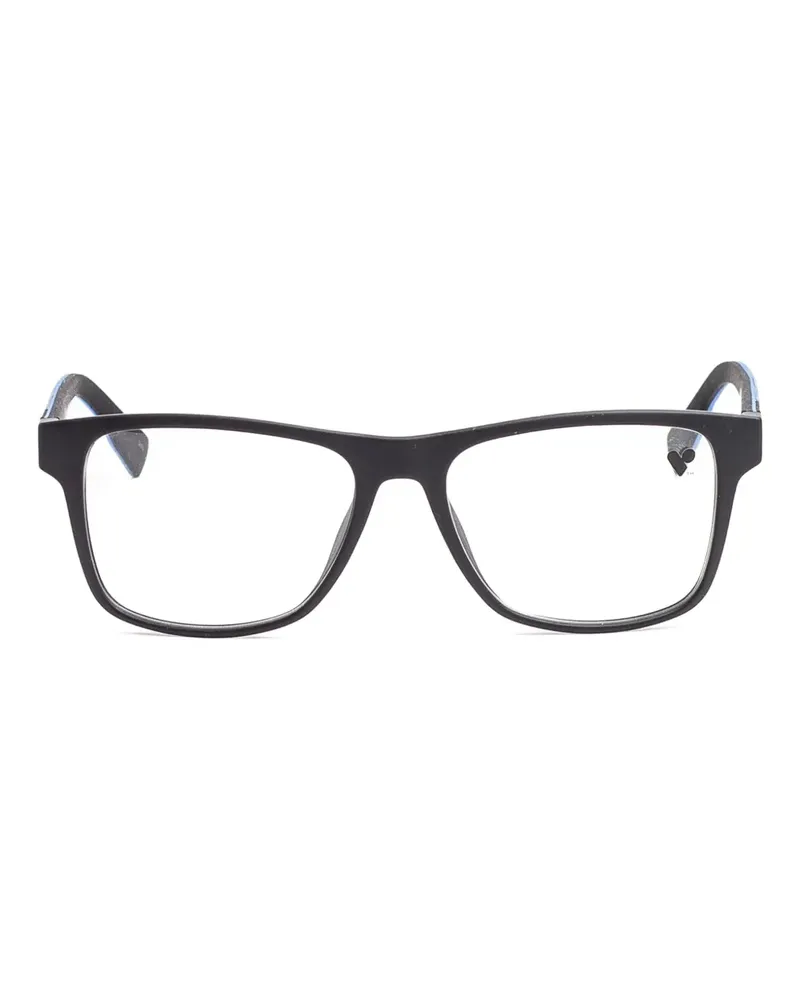 Lacoste Brille mit Logo-Print - Schwarz Schwarz