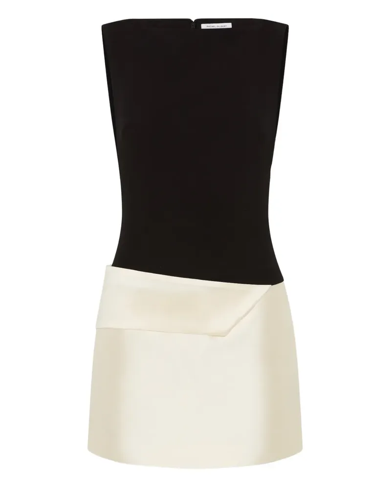Rachel Gilbert Zweifarbiges Rikki Minikleid - Schwarz Schwarz