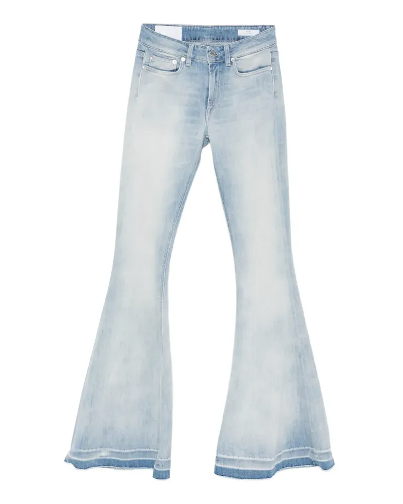 Dondup faded flared-hem jeans - Blau Blau