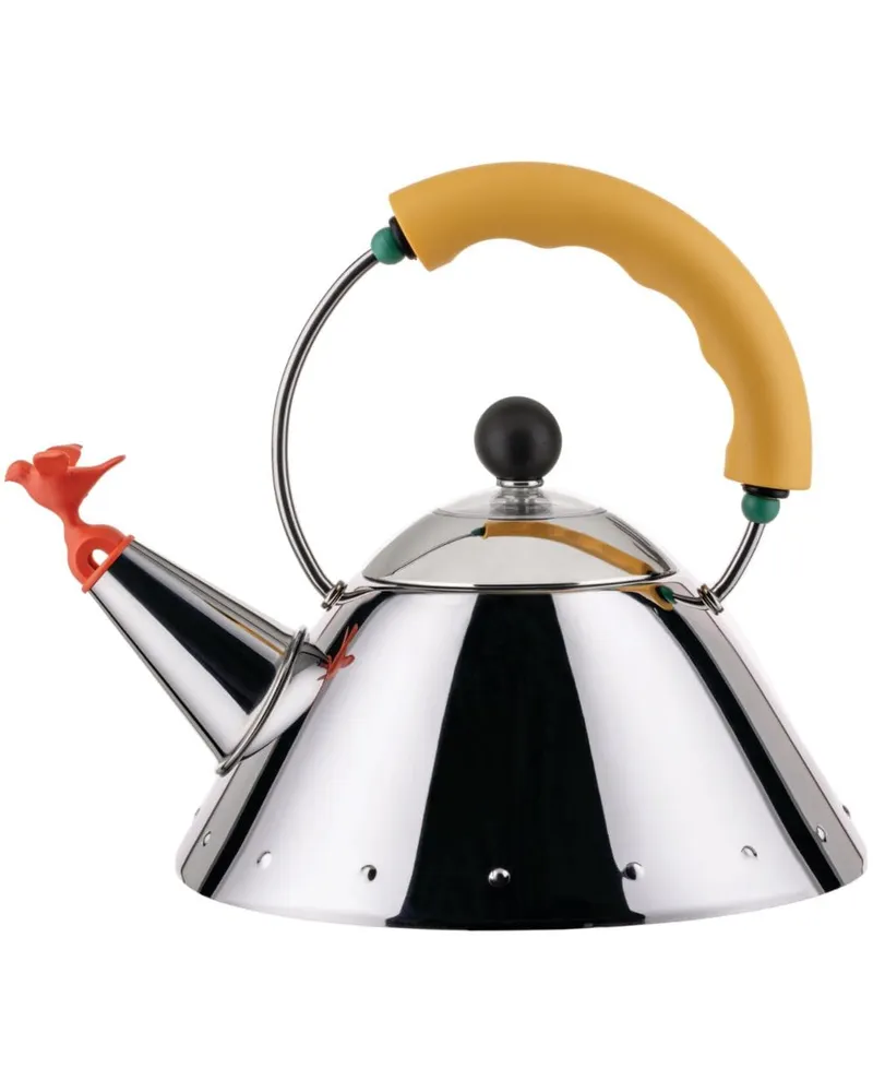 Alessi Wasserkocher mit metallischen Wirkungen - Silber Silber