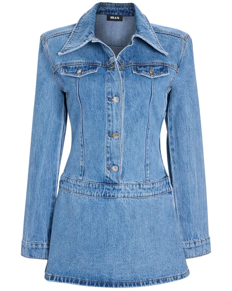 SER.O.YA Arizona Jeans-Minikleid - Blau Blau