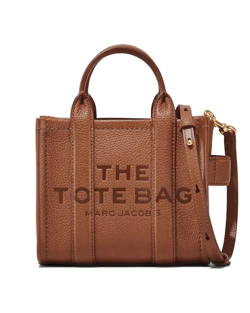 Marc Jacobs The Leather Crossbody Tote bag - Braun Braun