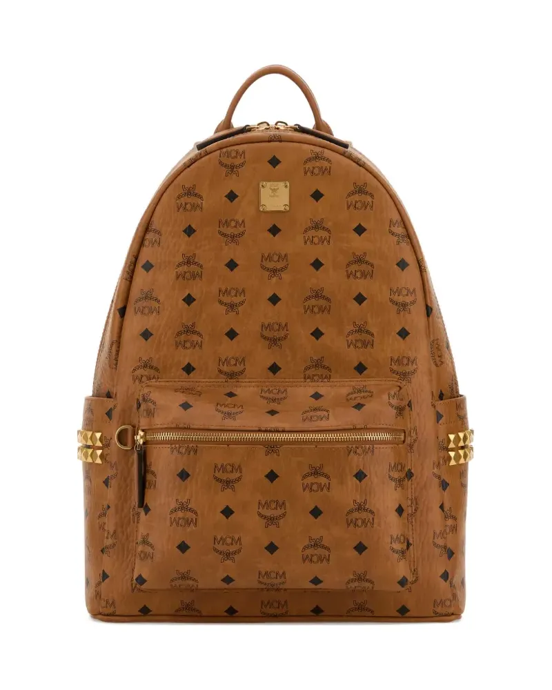 MCM logo-monogram backpack - Braun Braun