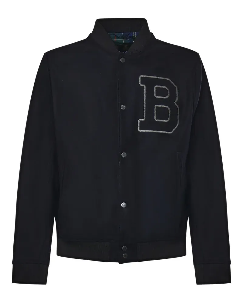 Barbour logo-detail bomber jacket - Blau Blau