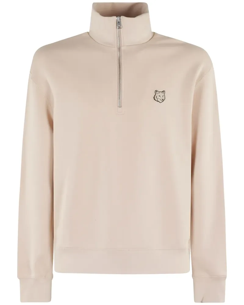 Kitsuné Sweatshirt mit Logo-Patch - Nude Nude