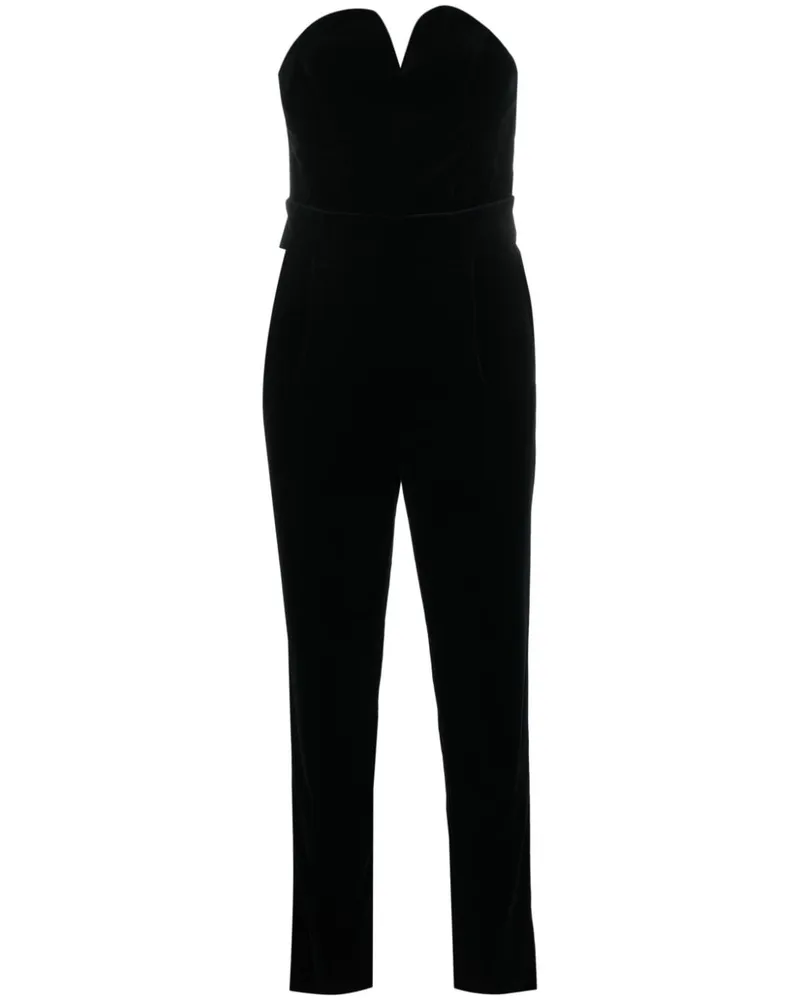 Blazé Milano Trägerloser Jumpsuit Schwarz