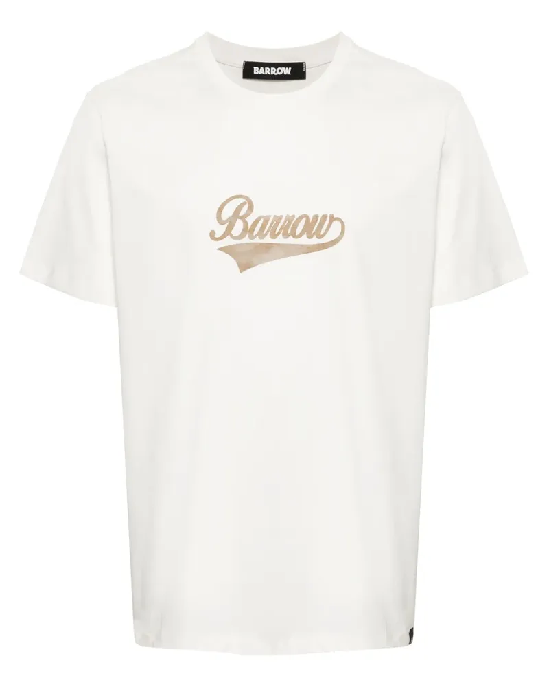 BARROW T-Shirt mit Logo-Print - Weiß Weiß