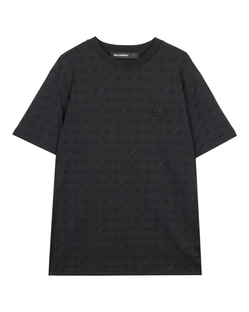 Karl Lagerfeld patterned T-shirt - Blau Blau