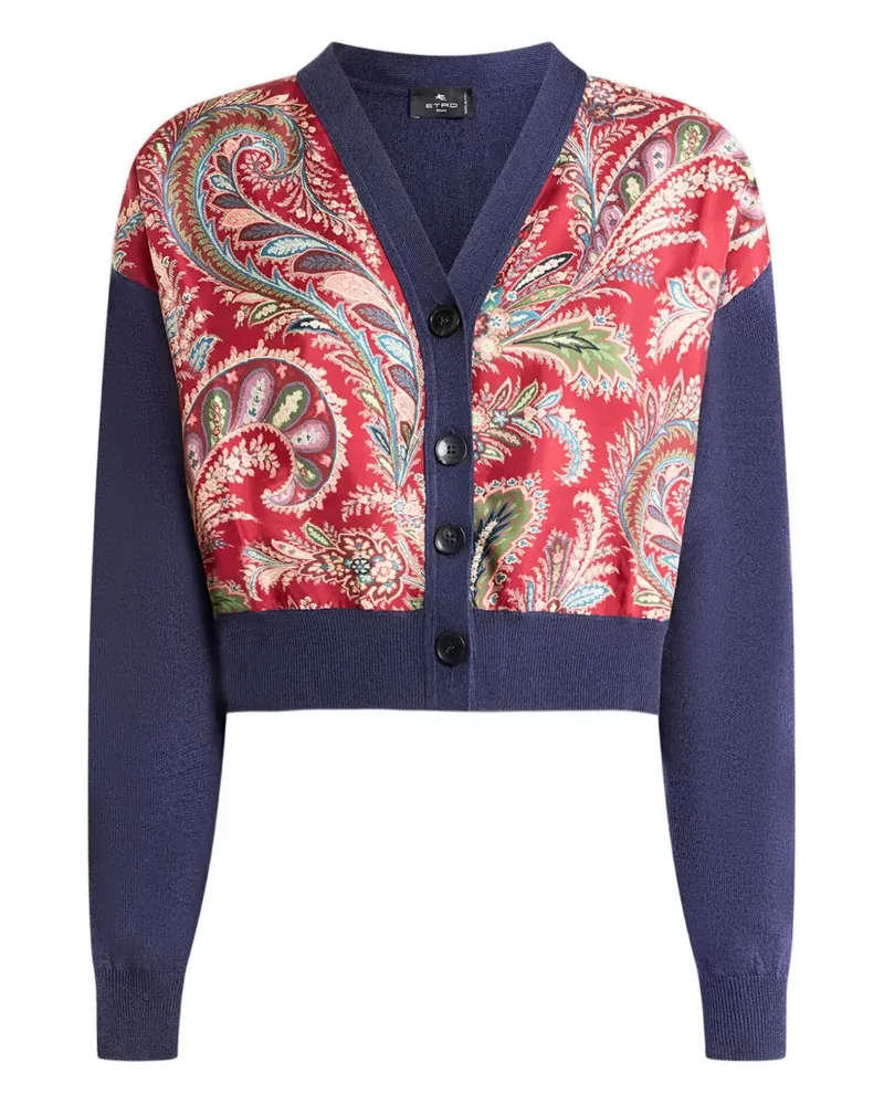 Etro Cardigan mit Paisley-Print - Blau Blau