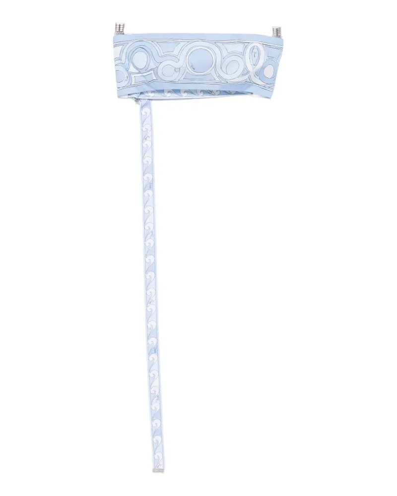 Emilio Pucci geometric-pattern bandeau top - Blau Blau