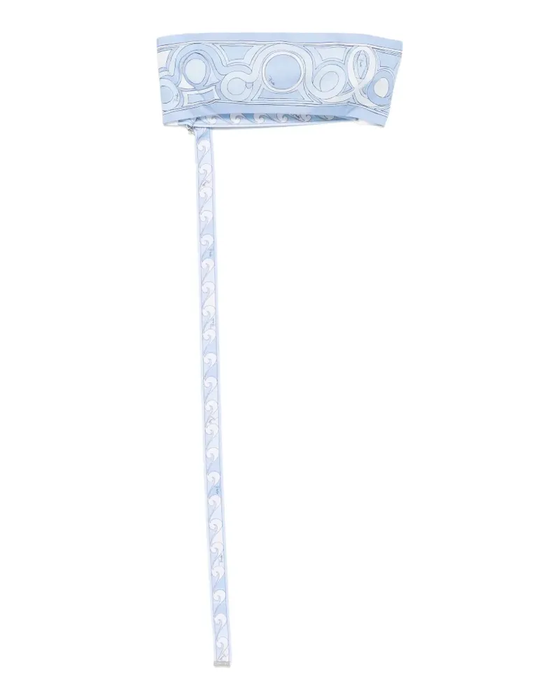 Emilio Pucci Bandeau-Top mit geometrischem Muster - Blau Blau