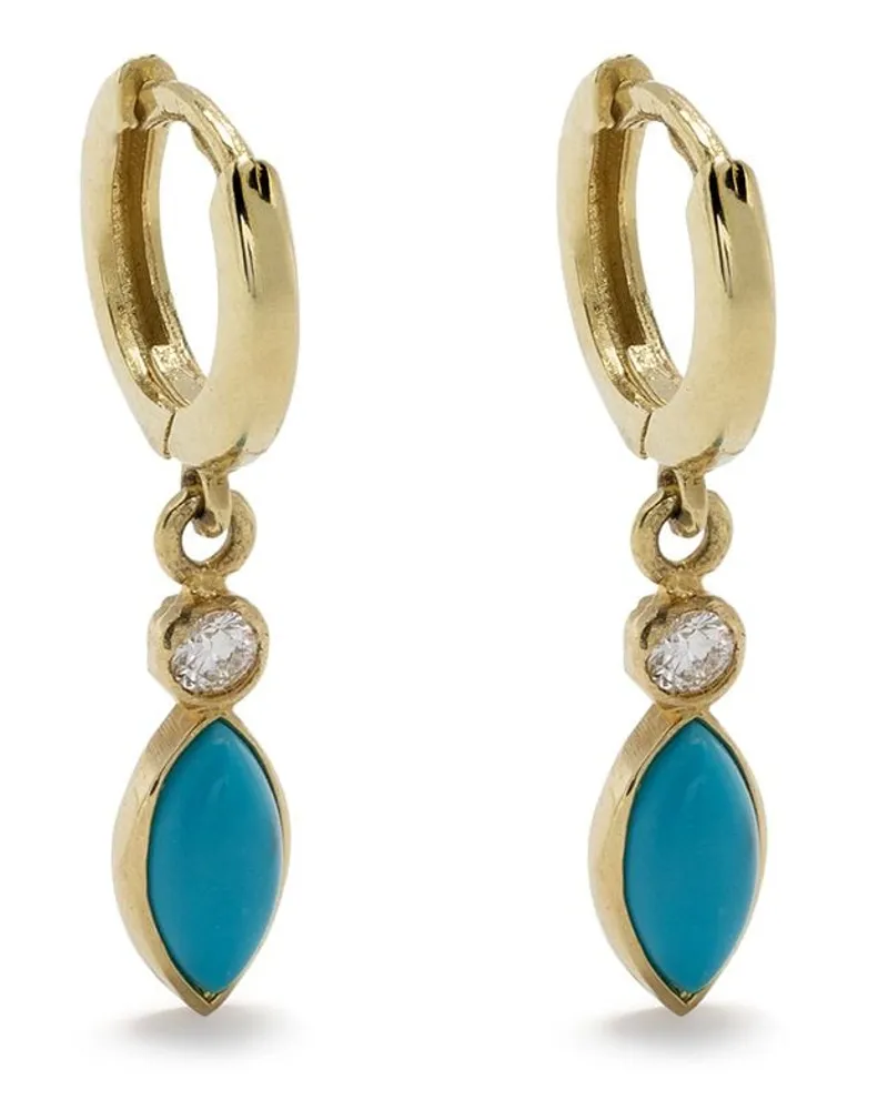 Jennifer Meyer Mini 18kt Gelbgoldohrringe mit Diamanten Gold