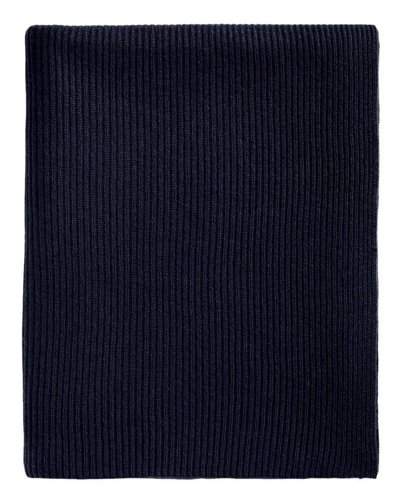 Eric Bompard ribbed cashmere scarf - Blau Blau