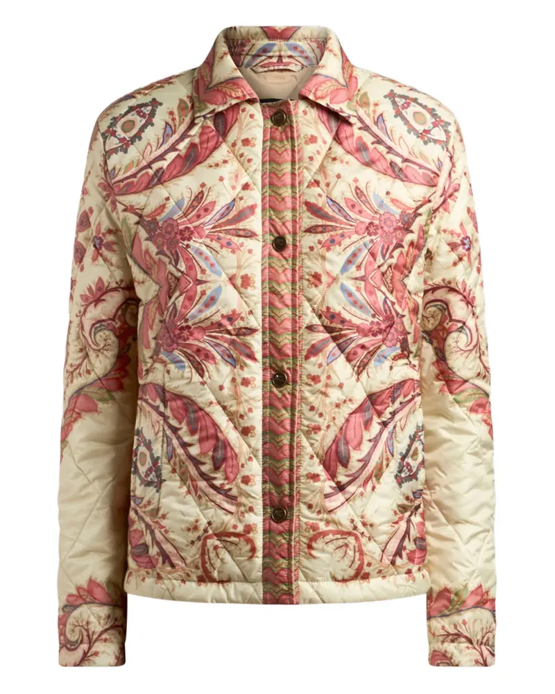 Etro Gesteppte Jacke mit Paisleymuster - Rosa Rosa