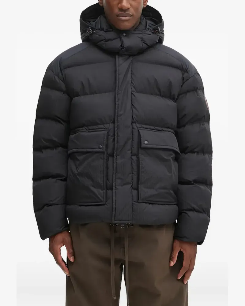 Napapijri Hoodie mit Klappentasche - Schwarz Schwarz