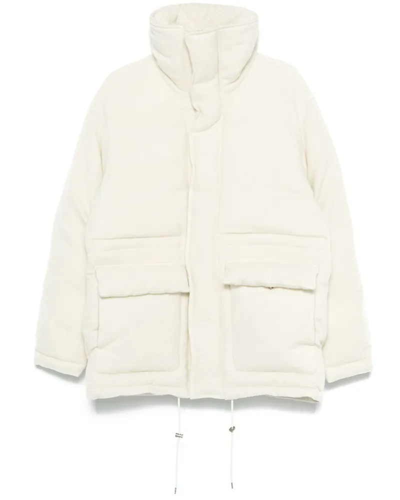 AURALEE Gesteppte Jacke mit gebürstetem Finish - Weiß Weiß