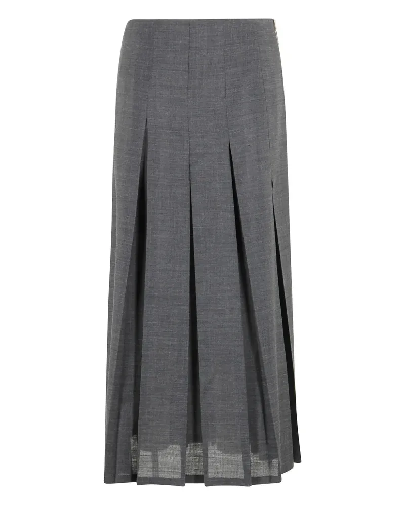 ALYSI pleated skirt - Grau Grau