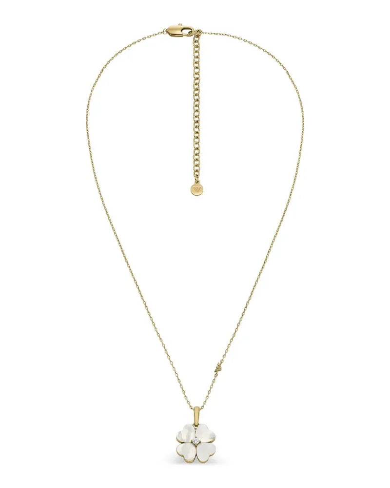 Emporio Armani Clover Halskette mit Perlmutt - Gold Gold