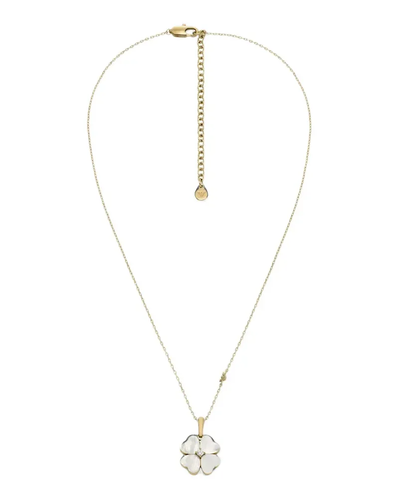 Emporio Armani Clover mother-of-pearl necklace - Gold Gold