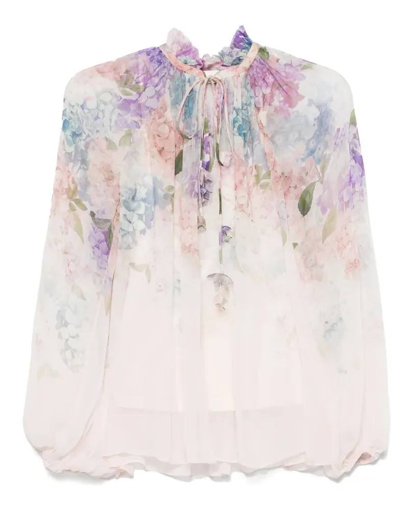 Zimmermann Dawning Bluse - Rosa Rosa
