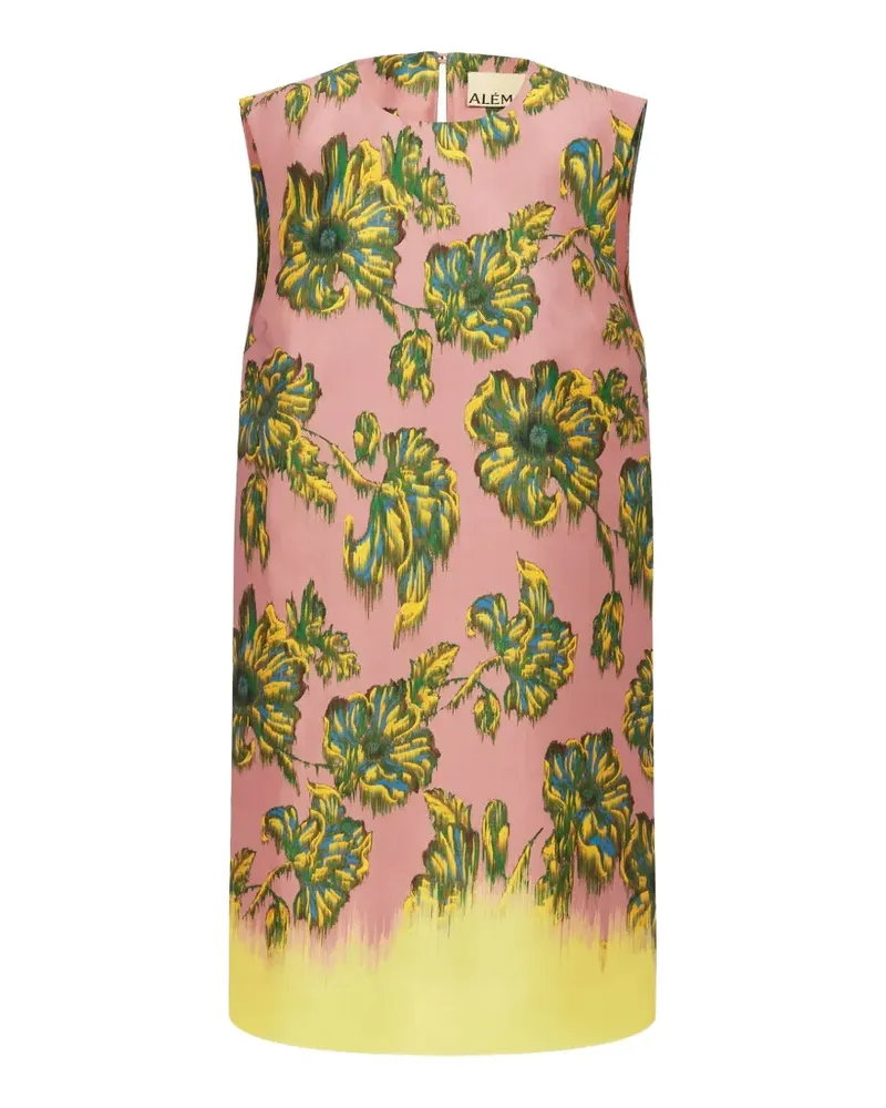 ALEMAIS Faye floral-print mini dress - Rosa Rosa