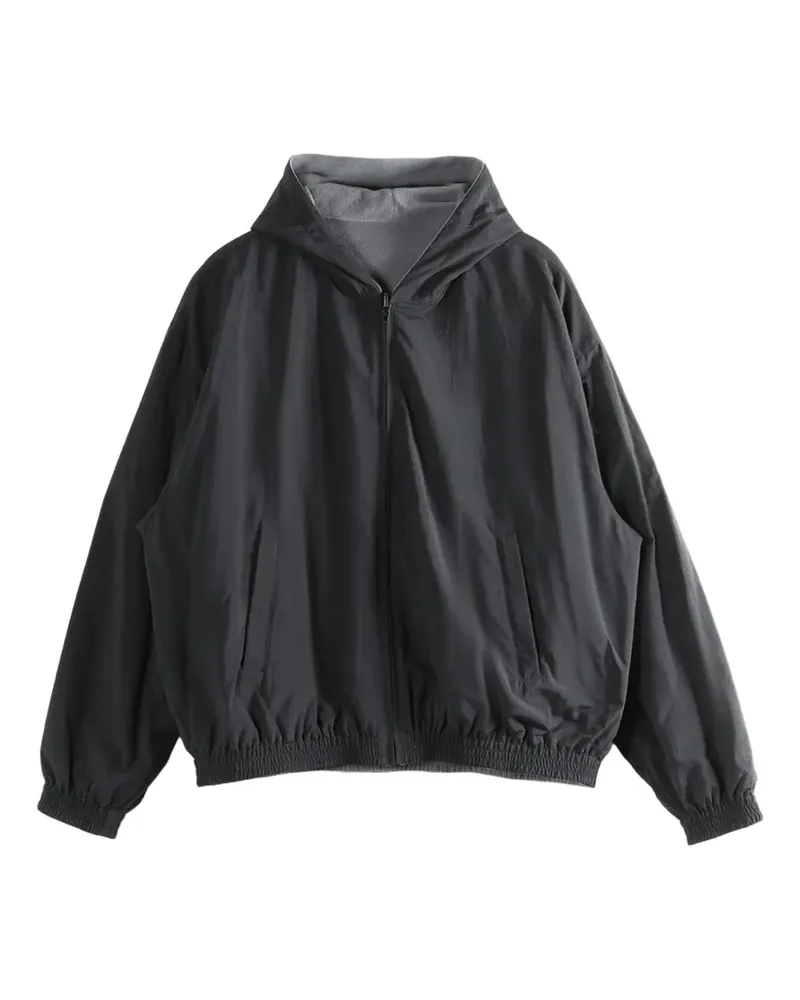 Balenciaga reversible zip-up hooded jacket - Schwarz Schwarz