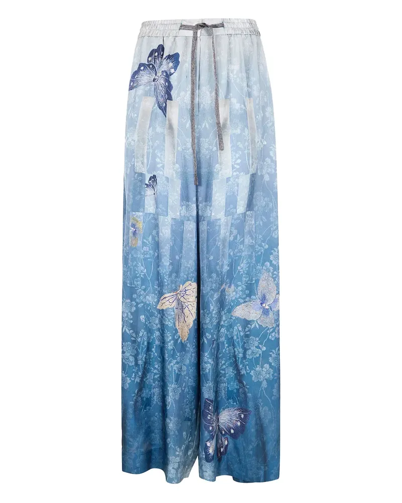 Pierre-Louis Mascia Aloe palazzo pants - Blau Blau