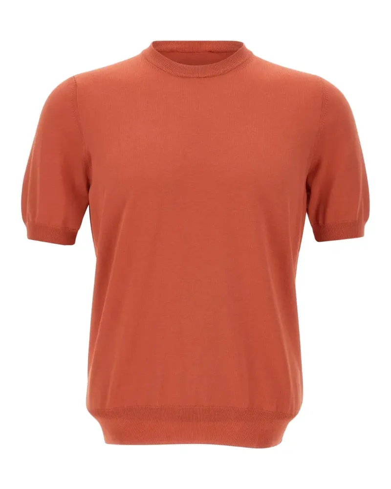 Gran Sasso short-sleeved sweater - Orange Orange