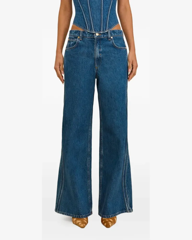 Cult Gaia seam detail flared jeans - Blau Blau