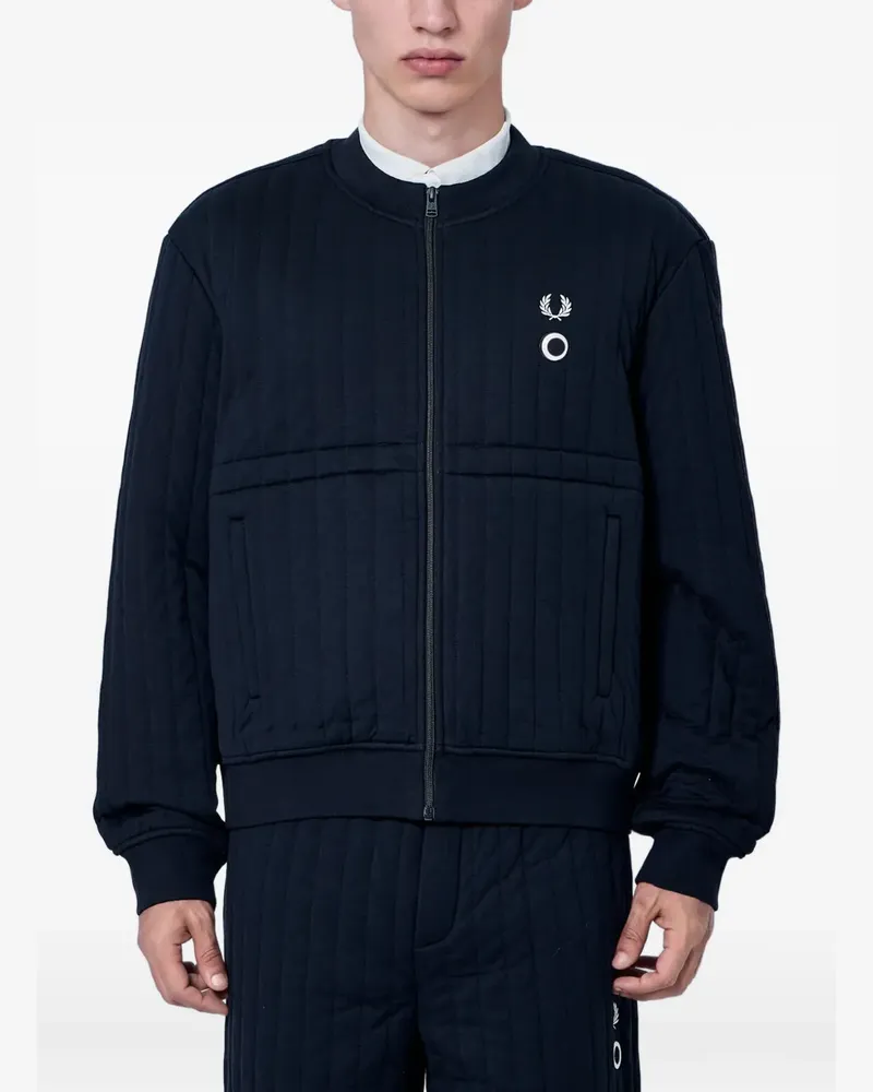 Fred Perry Gesteppte Jacke - Schwarz Schwarz