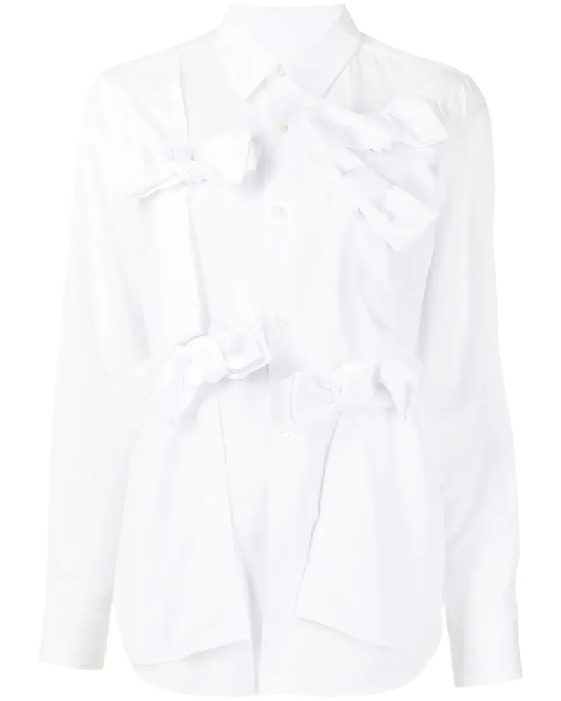 Comme des Garçons Asymmetrisches Hemd - Weiß Weiß