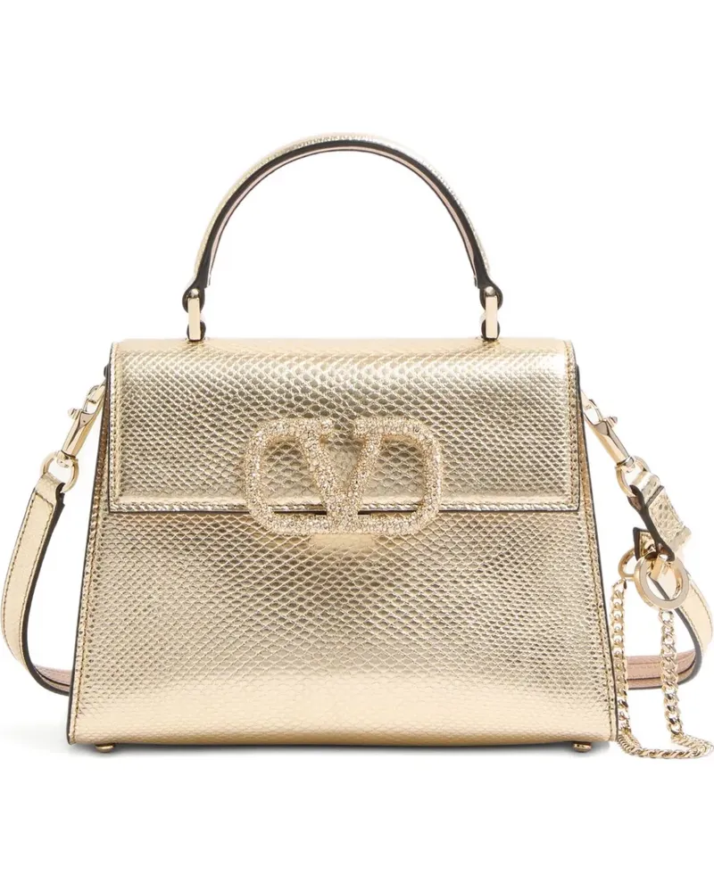Valentino Garavani Kleiner VSling Metallic-Tote Bag - Gold Gold