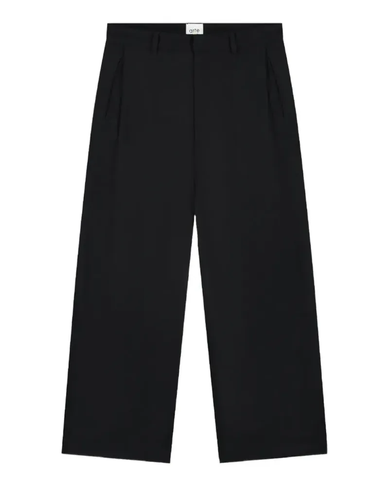 Arte Antwerp Gallery pleated wool trousers - Schwarz Schwarz