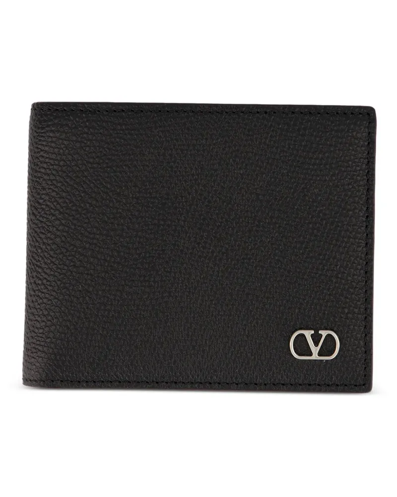 Valentino Garavani VLogo Signature leather billfold wallet - Schwarz Schwarz