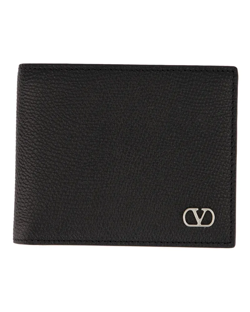 Valentino Garavani VLogo Signature bifold wallet - Schwarz Schwarz