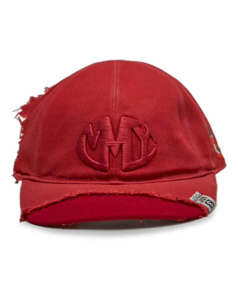 MIHARAYASUHIRO Ausgefranste Trucker-Baseballkappe mit Logo-Stickerei - Rot Rot