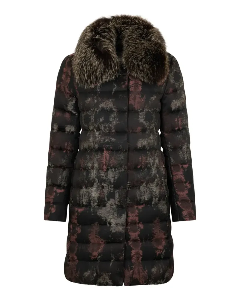 MOORER Klassischer Mantel - Schwarz Schwarz