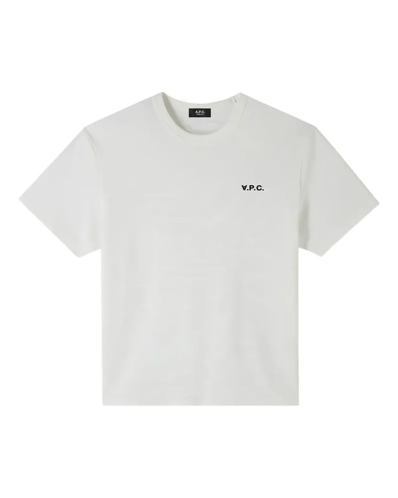 A.P.C. T-Shirt mit VPC-Logo - Weiß Weiß