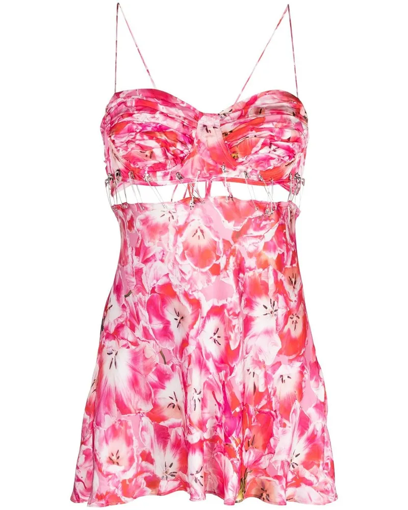Natasha Zinko Top mit Blumen-Print - Rosa Rosa
