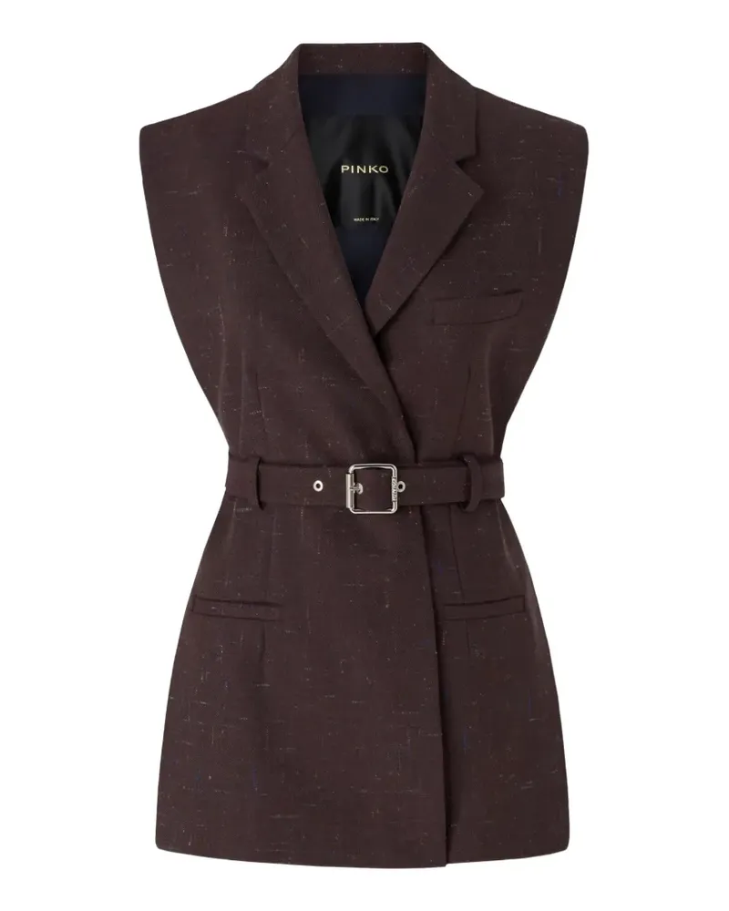 Pinko Weste mit Gürtel - Braun Braun